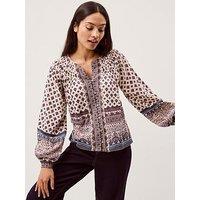 Monsoon Hern Heritage Jersey Top - Cream