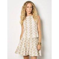 Apricot Embroidered Floral Top