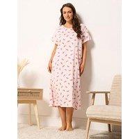 Yours Curve Watermelon Print Nightdress - Pink