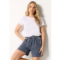 Long Tall Sally Tall Acid Wash Sweat Short