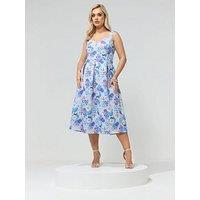 Yours Curve Floral Scuba Dress
