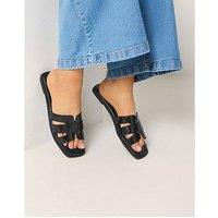 Yours Extra Wide Fit Cut Out Mule Sandal