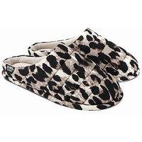 Totes Isotoner Isotoner Ladies Animal Swept Back Mule Slipper - Animal