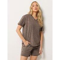 Long Tall Sally Tall Acid Wash Short & Sweat Set