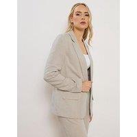 Long Tall Sally Tall Linen Blend Blazer