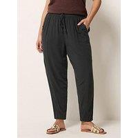 Yours Curve Chambray Barrel Trousers