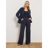 Long Tall Sally Tall Linen Pleat Front Trousers 36"