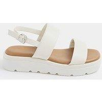 Yours Extra Wide Fit 2 Part Padded Low Wedge Sandal