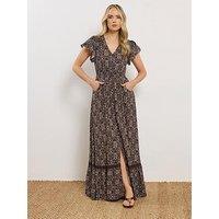 Long Tall Sally Tall Button Through Maxi Dress