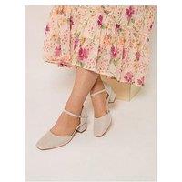 Yours Extra Wide Fit 2 Part Block Heel Square Toe