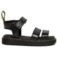 Dr Martens Junior Klaire Leather Sandal - Black Lamper