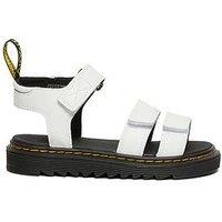 Dr Martens Junior Klaire Leather Sandal - White