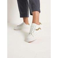 Yours Extra Wide Fit Swoosh Side Slab Trainers