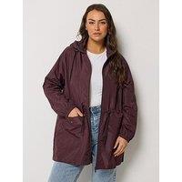 Yours Curve Solid Lightweight Parka