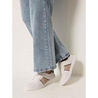 Yours Extra Wide Fit Slim Sole Panneled Trainer