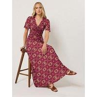 Long Tall Sally Tall Swirl Tile Ity Twist Front Dress