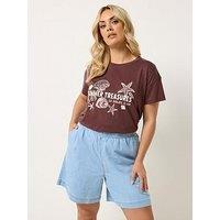 Yours Curve Denim Shorts