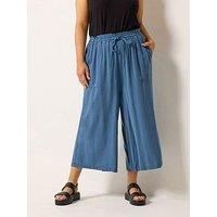 Yours Curve Chambray Culotte