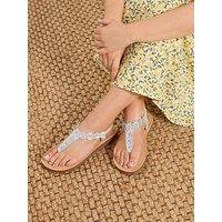Yours Wide Fit Ditsy Flower Sandal