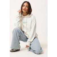 Pixiegirl Petite Blueberry Oversized Hoodie - Cream