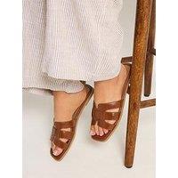 Yours Extra Wide Fit Cut Out Mule Sandal