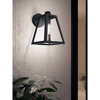 Eglo Mirandola 1-Light Caged Exterior Wall Light With Glass Panels