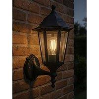 Eglo Olgiata-E Plastic Classic Outdoor Wall Light, Black