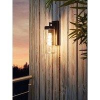 Eglo Bovolone 1-Light Modern Black Exterior Wall Lamp