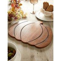 The Very Collection Pumpkin Shaped Wooden Serve Board