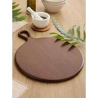 Michelle Keegan Home Mango Wood Walnut Round Chopping Board