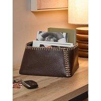 The Very Collection Leather Storage With Jute Stitching Medium