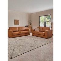 The Very Collection Atalia 3 + 2 Seater Leather Sofa Set - Fsc Certified