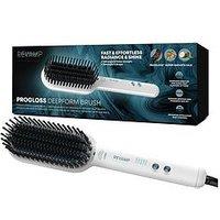 Revamp Deepform Ceramic Straightening Hot Brush - White