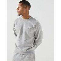New Balance Mens Sport Essentials Fleece Crew Sweatshirt - Grey