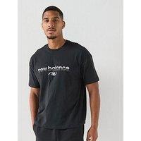 New Balance Mens Trackside T-Shirt - Black