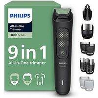 Philips Multigroom 3000 Series All-In-One 9-Piece Trimmer - Shaver And Clipper For Face, Head & Body, 10 Length Settings, Mg3945/15