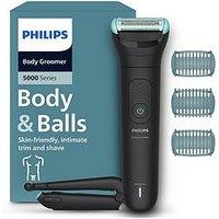 Philips Body Groomer 5000 Series - Triple Protect Shave System, Intimate Trim & Shave, Foldable Back Attachment, 100% Showerproof, Bg5475/15