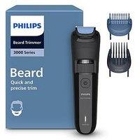 Philips Beard Trimmer 3000 Series - Self-Sharpening Blades With Round Tips, 40 Lock-In Settings, Lift&Trim Comb, 100% Waterproof, Bt3620/15