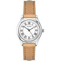 Sekonda Womens Evans Tan Leather Strap With White Dial Analogue Watch