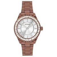 Sekonda Womens Margot Brown Stainless Steel Strap With Silver Dial Analogue Watch