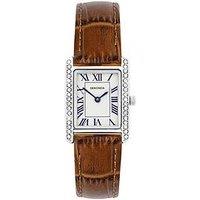 Sekonda Sekonda Womens Colette Brown Leather Strap With White Dial Analogue Watch