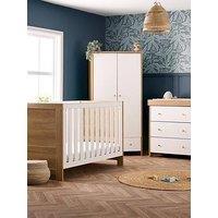Obaby Nika 3-Piece Nursery Furniture Room Set - Oak & White