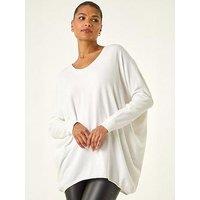Roman Lace Back V-Neck Jumper