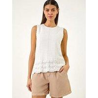 Roman Pearl Trim Knitted Vest