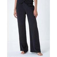 Roman Linen Mix Wide Leg Trousers