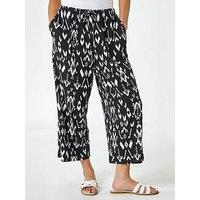 Roman Petite Aztec Print Stretch Trouser