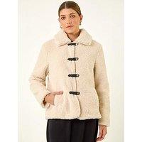 Roman Textured Borg Collared Jacket