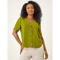 Roman Petite Button Through Blouse