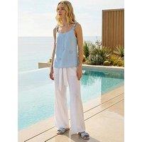 Roman Floral Embroidered Cami Top