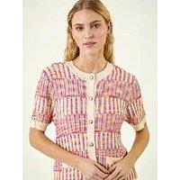 Roman Spacedye Button Knitted Cardigan